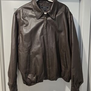 Colebrook Men's XL Dark Brown Leather Jacket